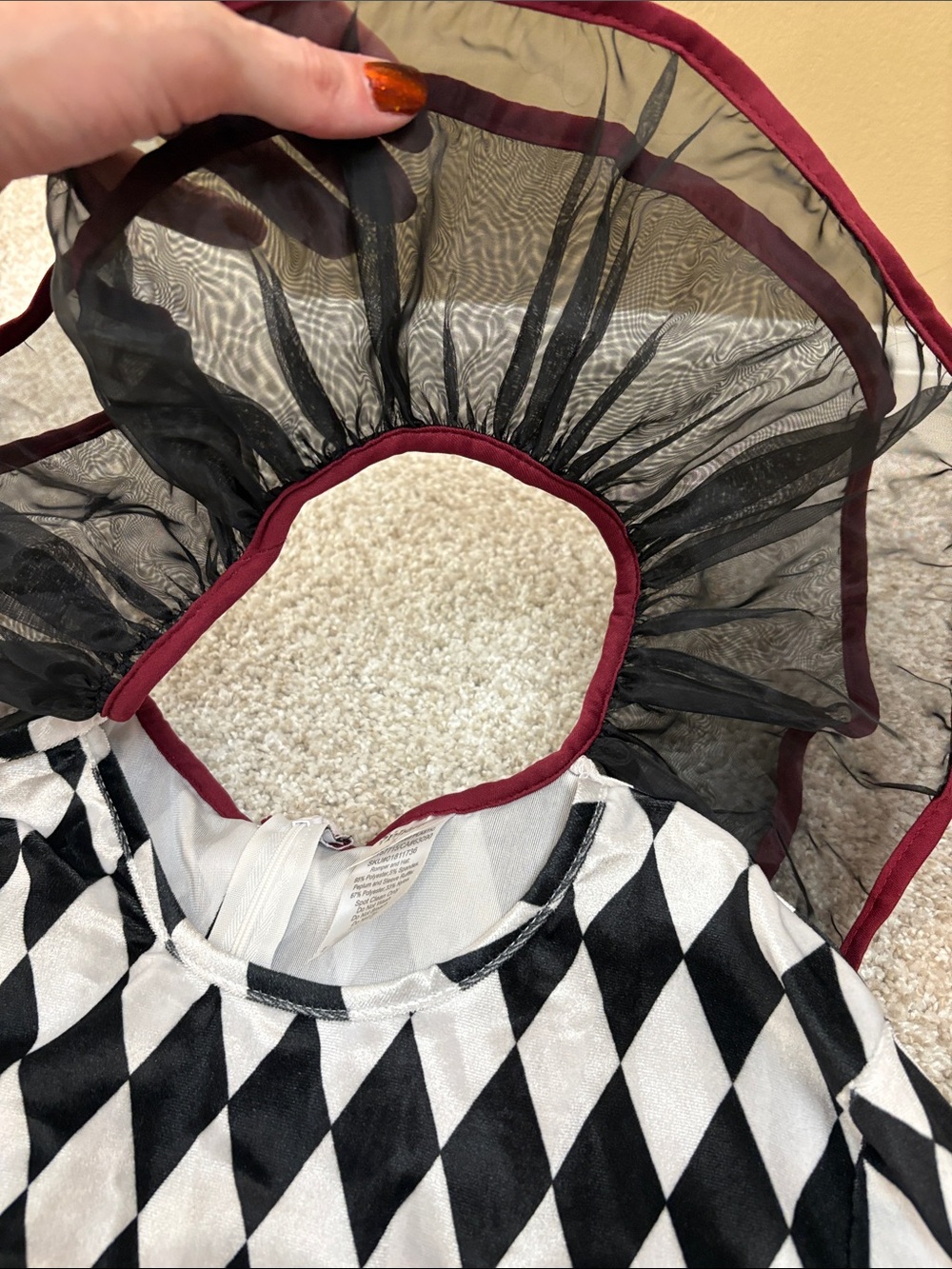 NYT Spirit Halloween Circus Clown Costume - Picture 9 of 11
